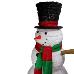 Northlight Lighted Tinsel Snowman Outdoor Christmas Decoration - 60" - Warm White Lights -Christmas Decorations Store GUEST d8149a8e d6c0 4512 a3ba 480978859588