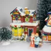 Northlight Two Story Snowy House With Garland And Wreaths Christmas Village Decoration - 4" -Christmas Decorations Store GUEST d895eb50 9d72 46d9 a05d 7555226b973d