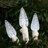 Northlight 70-Count Pure White LED Faceted C6 Christmas Lights, 23 Ft White Wire -Christmas Decorations Store GUEST d8eaa8c0 fdd1 49fe 9de4 745400479f8b
