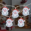 Northlight 10-Count LED Santa Claus Christmas Fairy Lights, 4ft, Copper Wire -Christmas Decorations Store GUEST dad20b09 d977 4464 ac0e 6c3895d0a7f1