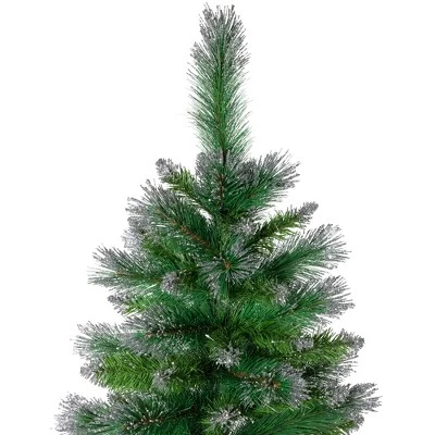 Northlight Two-Tone Spruce Pine Glitter Tip Medium Artificial Christmas Tree - 6' - Unlit 4 Northlight Two-Tone Spruce Pine Glitter Tip Medium Artificial Christmas Tree - 6' - Unlit - Image 2