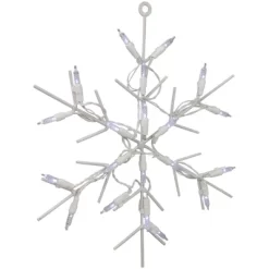 Northlight 13" White LED Lighted Snowflake Christmas Window Silhouette -Christmas Decorations Store GUEST db8ddf61 c29c 4b06 a768 82a10b108156