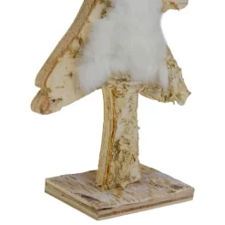 Northlight Wooden Tree With Faux Fur Christmas Decoration - 13.5" - Brown And White -Christmas Decorations Store GUEST dbf168fe c247 445e 8833 0e2a7f4448be