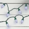 Northlight 50 Pure White LED C7 Mini Christmas Lights, 20.25 Ft Green Wire