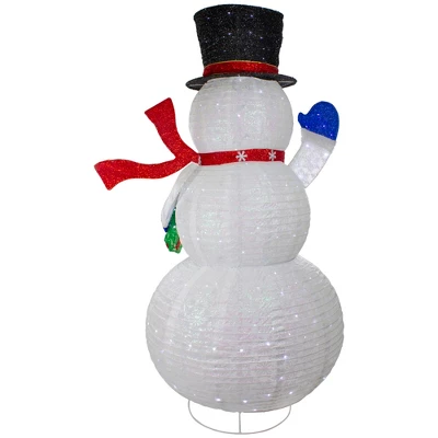Northlight LED Lighted Iridescent Twinkling Snowman Outdoor Christmas Decoration - 71" 7 Northlight LED Lighted Iridescent Twinkling Snowman Outdoor Christmas Decoration - 71" - Image 5