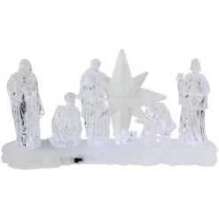 Northlight LED Lighted Nativity Scene Acrylic Christmas Decoration - 12.25" -Christmas Decorations Store GUEST dfd86312 4d7f 42ad ad73 d60084117f70