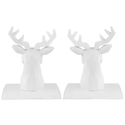 Northlight Set Of 2 White Reindeer Head Christmas Stocking Holders 5.75" -Christmas Decorations Store GUEST e0afa96b 7d3a 406f b10e b260045f7d29