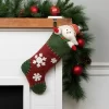 Northlight 20" Green And Red Snowflake Christmas Stocking With Blanket Stitching 2 Northlight 20" Green And Red Snowflake Christmas Stocking With Blanket Stitching -Christmas Decorations Store GUEST e0ef9f92 8153 483e b50d b2e1bdae095f