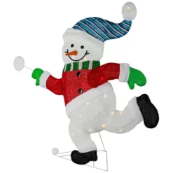 Northlight Lighted Snowman With Snowball Outdoor Christmas Decoration - 36.25" - Clear Lights -Christmas Decorations Store GUEST e12ef133 6365 4b9e b638 422e101861a2