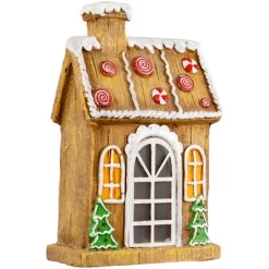 Northlight LED Lighted Peppermint Gingerbread House Christmas Decoration - 14" -Christmas Decorations Store GUEST e498f9ae 7094 4c13 94db 14b2b78be38d