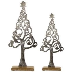 Northlight Starry Trees Metal Christmas Decorations - 18.5" - Silver - Set Of 2 -Christmas Decorations Store GUEST e4ff34d0 9bf2 4272 9e09 8132f695ea06