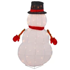 Northlight 32" Lighted 3D Chenille Snowman In Top Hat Outdoor Christmas Decoration 11 Northlight 32" Lighted 3D Chenille Snowman In Top Hat Outdoor Christmas Decoration -Christmas Decorations Store GUEST e53e6833 bcc5 4f9d 819f c7442c1b78dc