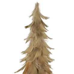 Northlight Feather Layered Cone Tree Christmas Decoration - 19.5" - Moss Green And Brown -Christmas Decorations Store GUEST e6e2834f c1de 4a97 ac17 f79386dea960