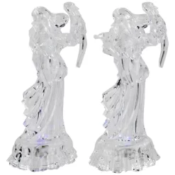 Northlight LED Lighted Color Changing Angel Acrylic Christmas Decorations - 9" - Set Of 2 -Christmas Decorations Store GUEST e8d6d789 4a5f 48ed bd34 2c70bf80be93