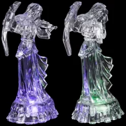 Northlight LED Lighted Color Changing Angel Acrylic Christmas Decorations - 9" - Set Of 2 -Christmas Decorations Store GUEST e8f606fd 619a 435c a691 f89e31e640a1