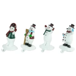 Northlight Winter Ready Glitter Snowman Christmas Stocking Holders - 7" - Set Of 4 -Christmas Decorations Store GUEST e987b035 f718 42f9 95d7 83314f92166c