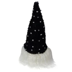 Northlight LED Lighted Polka Dot Knit Hat Gnome Christmas Decoration - 10" - Black And White -Christmas Decorations Store GUEST ea584b06 4ae4 436a 9a23 97708296123b