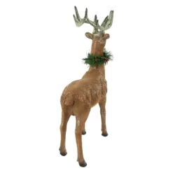 Northlight Standing Glittered Reindeer With Pine Neck Wreath Christmas Decoration - 15.5" -Christmas Decorations Store GUEST ea9278f9 a957 4cc4 9a72 4ff1c5833b6b