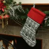 Northlight 19" Festive Grey, White And Red Snowflakes & Reindeer Knit Christmas Stocking -Christmas Decorations Store GUEST eceb6702 75f2 4cc3 8e77 9fc841ab2fa4