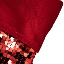 Northlight 19" Shiny Metallic Red Sequined Christmas Stocking With Velveteen Cuff -Christmas Decorations Store GUEST ed2a7828 f738 434d a1e8 0aff4e57b1d7
