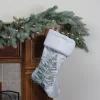 Northlight 20" Snow Covered Green Tree Gray Christmas Stocking With White Cuff -Christmas Decorations Store GUEST ee6c2a73 ce06 49d2 b90f 3b383d5795ff