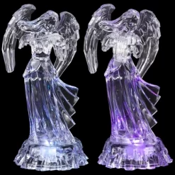 Northlight LED Lighted Color Changing Angel Acrylic Christmas Decorations - 9" - Set Of 2 -Christmas Decorations Store GUEST f0a99a72 0f9c 4d26 9886 409508c909c4