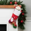 Northlight 20.5" Red And White Glittered Santa Claus And Reindeer Christmas Stocking -Christmas Decorations Store GUEST f19eb473 bede 4ee7 bd00 fdf79408c9d8
