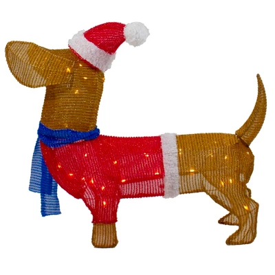 Northlight 26" LED Lighted Dachshund Dog Outdoor Christmas Decoration 7 Northlight 26" LED Lighted Dachshund Dog Outdoor Christmas Decoration - Image 5