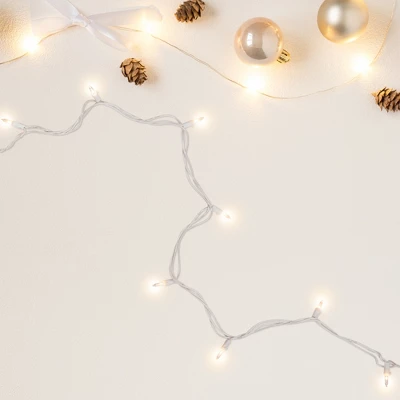 Northlight Mini Incandescent Christmas Lights - Clear - 10' White Wire - 50ct 8 Northlight Mini Incandescent Christmas Lights - Clear - 10' White Wire - 50ct - Image 6