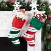 Northlight 18" Red And Green Velvet Sequin Stripe Christmas Stocking -Christmas Decorations Store GUEST f3a8369a 4c30 462d 9589 7c4859ebd7d3