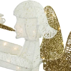 Northlight Lighted Glittered Trumpeting Angel Outdoor Christmas Decoration - 48" - Clear Lights -Christmas Decorations Store GUEST f7789679 2180 4bb6 a6e4 42d9d7a247d5