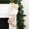 Northlight 20.5" Glittered Gold Christmas Stocking With Snowflakes And Pom Poms 1 Northlight 20.5" Glittered Gold Christmas Stocking With Snowflakes And Pom Poms -Christmas Decorations Store GUEST f7a6552b 3ef1 43a3 93aa 3555b0143196
