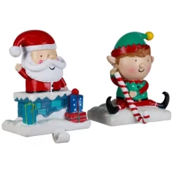 Northlight Santa And Elf Christmas Stocking Holders - 5" - Set Of 2 -Christmas Decorations Store GUEST f7bd7dd6 7753 474e b099 2b4e7a8e1eca