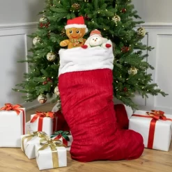 Northlight 50" Red And White Jumbo Velveteen Christmas Stocking 8 Northlight 50" Red And White Jumbo Velveteen Christmas Stocking -Christmas Decorations Store GUEST f8870f89 387c 4ce0 a742 9a33c7550599