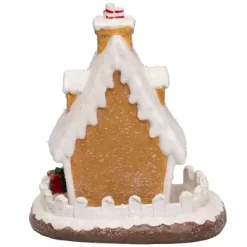 Northlight Snowy Gingerbread Peppermint House With Snowman Christmas Decoration - 11" -Christmas Decorations Store GUEST f98f1ee3 2b9c 442e bcf9 e96286efe81f