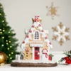 Northlight Snowy Gingerbread Peppermint House With Snowman Christmas Decoration - 11" -Christmas Decorations Store GUEST fa4b3efe 11af 40c5 8a8b 2bac6ab3d316