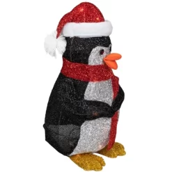 Northlight 19.5" White And Red Lighted Penguin With Santa Hat Outdoor Christmas Decoration -Christmas Decorations Store GUEST fc004408 4b92 4386 8434 24cfdb9fd958
