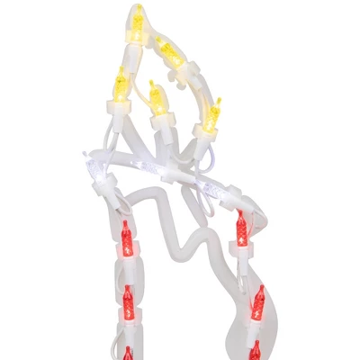 Northlight LED Lighted Candle Christmas Window Silhouette - 17.5" - Multicolor Lights 7 Northlight LED Lighted Candle Christmas Window Silhouette - 17.5" - Multicolor Lights - Image 5