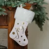 Northlight 19" Ivory White And Gold "Joy" Christmas Stocking With White Faux Fur Cuff 1 Northlight 19" Ivory White And Gold "Joy" Christmas Stocking With White Faux Fur Cuff -Christmas Decorations Store GUEST fe0bc88b 563b 4bde 9982 e9711c1c7216