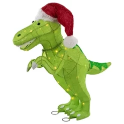 Northlight LED Lighted Tinsel Santa T-Rex Dinosaur Outdoor Christmas Decoration - 30" - Warm White 8 Northlight LED Lighted Tinsel Santa T-Rex Dinosaur Outdoor Christmas Decoration - 30" - Warm White -Christmas Decorations Store GUEST ff177b46 7532 42fb a67a 9e5dc2eb2dcc