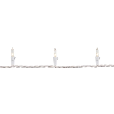 Northlight Mini Incandescent Christmas Lights - Clear - 10' White Wire - 50ct 6 Northlight Mini Incandescent Christmas Lights - Clear - 10' White Wire - 50ct - Image 4
